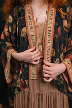 Load image into Gallery viewer, Heart of Gold Pixie Duster Crop Kimono w/ Sacred Heart
