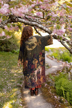 Load image into Gallery viewer, The Messenger Opera Duster Robe w/ Joan of Arc & Florals