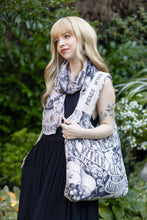 Load image into Gallery viewer, Peace Wine & Sunshine Floral Boho Linen Market Tote