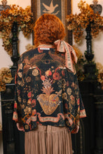 Load image into Gallery viewer, Heart of Gold Pixie Duster Crop Kimono w/ Sacred Heart