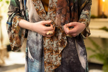 Load image into Gallery viewer, Theatre of Dreams Long Duster Bamboo Kimono Robe with Deer