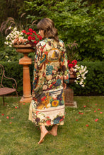 Load image into Gallery viewer, Stay Gold Opera Duster Bamboo Kimono Robe w/ Rabbit & Bees
