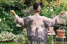 Load image into Gallery viewer, Still I Rise Pixie Duster Cropped Kimono w/Sunrise Woman