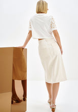 Load image into Gallery viewer, Off White Denim Skirt