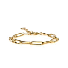 Load image into Gallery viewer, Connection Paperclip Chain Bracelet Gold