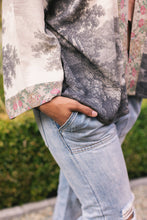 Load image into Gallery viewer, Still I Rise Pixie Duster Cropped Kimono w/Sunrise Woman