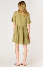 Load image into Gallery viewer, Cotton Washed Sage Dress