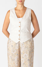 Load image into Gallery viewer, Button Front Linen Vest