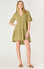 Load image into Gallery viewer, Cotton Washed Sage Dress