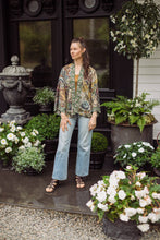 Load image into Gallery viewer, Love Grows Wild Pixie Duster Bamboo Kimono w/ Bees Cropped
