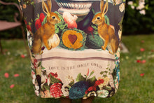 Load image into Gallery viewer, Stay Gold Opera Duster Bamboo Kimono Robe w/ Rabbit &amp; Bees
