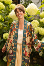 Load image into Gallery viewer, Stay Gold Opera Duster Bamboo Kimono Robe w/ Rabbit &amp; Bees
