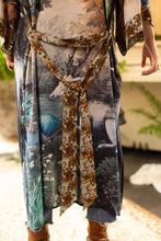 Load image into Gallery viewer, Theatre of Dreams Long Duster Bamboo Kimono Robe with Deer
