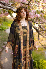 Load image into Gallery viewer, The Messenger Opera Duster Robe w/ Joan of Arc &amp; Florals
