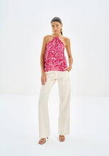 Load image into Gallery viewer, Pretty In Pink Halter Top With Chocker
