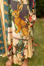 Load image into Gallery viewer, Stay Gold Opera Duster Bamboo Kimono Robe w/ Rabbit &amp; Bees
