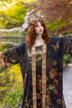 Load image into Gallery viewer, The Messenger Opera Duster Robe w/ Joan of Arc &amp; Florals
