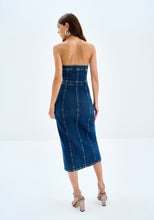 Load image into Gallery viewer, Lolita Strapless Denim Dress
