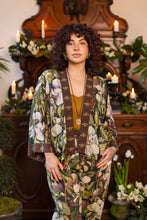 Load image into Gallery viewer, Fleur De Lune Pixie Duster Crop Kimono w/ Florals &amp; Bees

