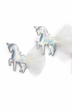 Load image into Gallery viewer, Iridescent Unicorn Hairclips
