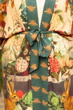 Load image into Gallery viewer, Stay Gold Opera Duster Bamboo Kimono Robe w/ Rabbit &amp; Bees
