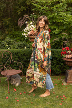 Load image into Gallery viewer, Stay Gold Opera Duster Bamboo Kimono Robe w/ Rabbit &amp; Bees
