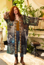 Load image into Gallery viewer, Theatre of Dreams Long Duster Bamboo Kimono Robe with Deer
