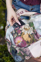 Load image into Gallery viewer, Make a Wish Floral Boho Linen Tote Bag w/ Wishbone Dandelion
