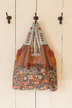 Load image into Gallery viewer, Love Language Heart and Floral Print Linen Market Tote
