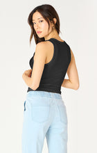 Load image into Gallery viewer, Sandra Ribbed Tank Black
