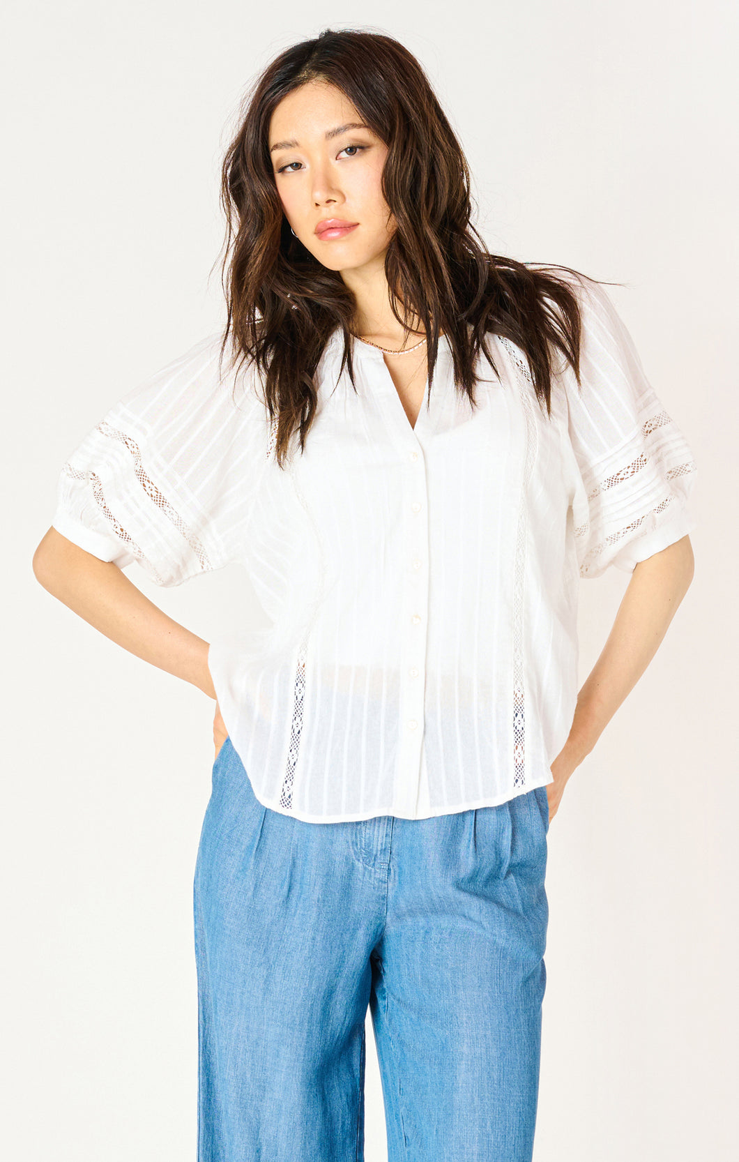 Diana Lace Inset Top