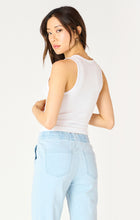 Load image into Gallery viewer, Sandra Ribbed Tank White
