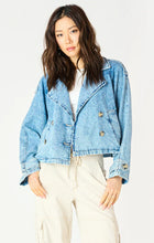 Load image into Gallery viewer, Alexa Cropped Denim Trench
