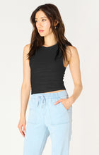 Load image into Gallery viewer, Sandra Ribbed Tank Black
