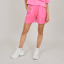 Load image into Gallery viewer, Patti Satin Shorts- Bright Pink

