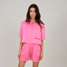 Load image into Gallery viewer, Patti Satin Shorts- Bright Pink
